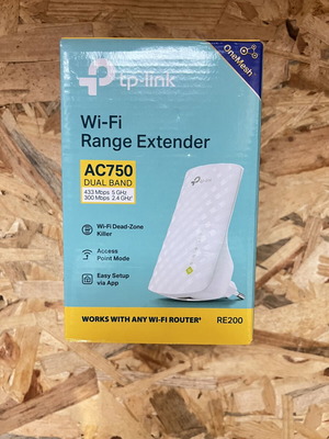 WiFi Extender TP-Link RE200 v4 Dual Band used, up to 750Mbps
