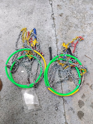 Snow chains used for car