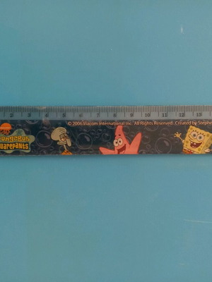 SpongeBob SquarePants collectible ruler used