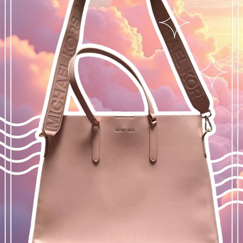 Michael Kors shoulder tote new, nude pink and beige