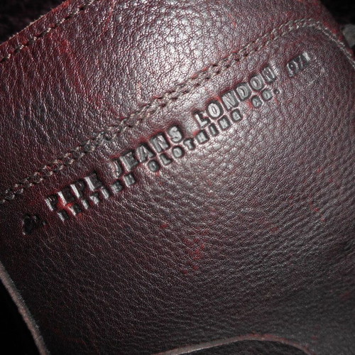 Pepe Jeans London boots new size 44 dark wine red leather