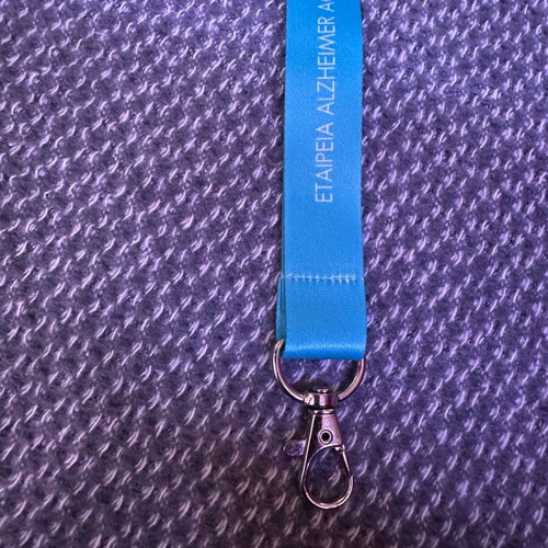 Alzheimer key lanyard new, blue
