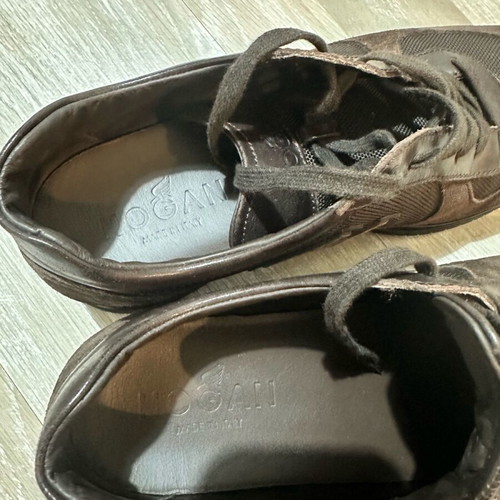 Hogan shoes brown suede like new, men's size 41.5