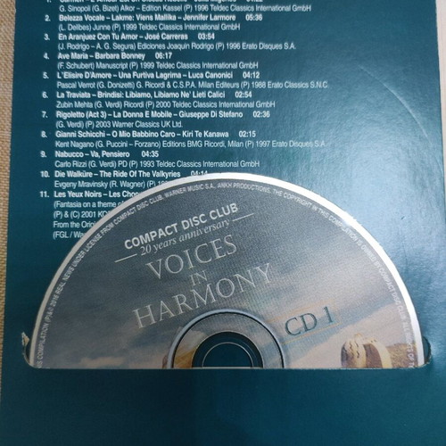Compact Disc Club Voices of Harmony 2 CD used, near mint