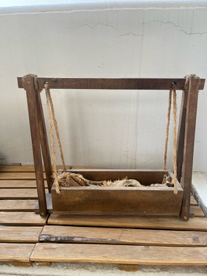 Wooden decorative used for flowers or handmade items