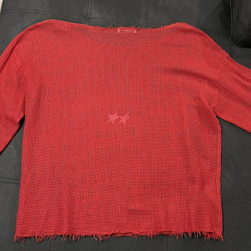 Zara mesh blouse, red, XL