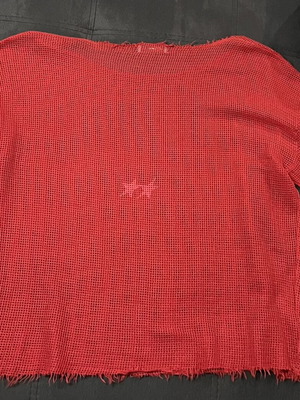 Zara mesh blouse, red, XL