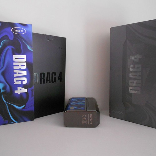 Voopoo Drag 4 Box Mod 177W new Gunmetal Ocean Blue