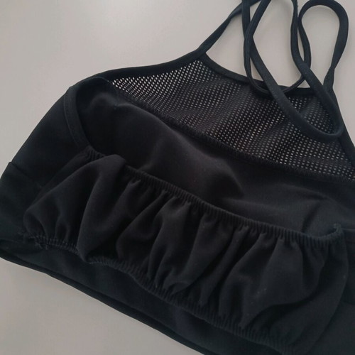 Black bikini set with mesh detail like new