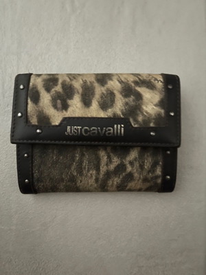 Just Cavalli πορτοφόλι μεταχειρισμένο με πολλές θήκες και πολύχρωμο print