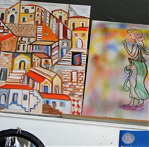 Δυο πίνακες τής Μαρίας Καφετζή-Τσολακίδου A4bc10d390a82f01fd00e47fac49fda48b0a5aa1