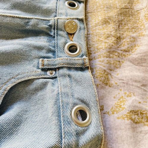 Denim skirt No Thinkin like new, blue, size XXS