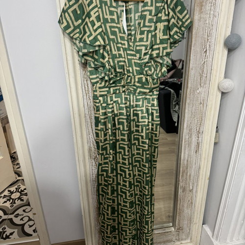 Ble Resort Collection jumpsuit with gold details, one size