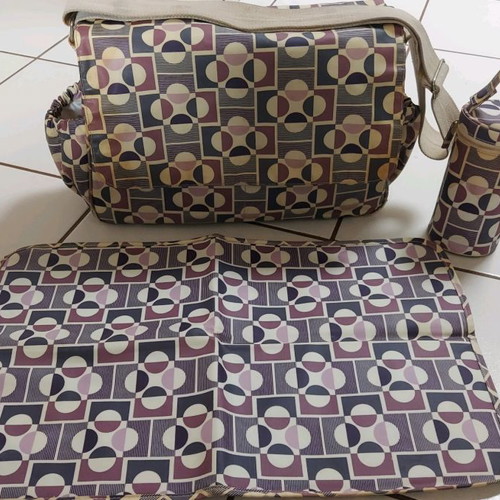 Mothercare stroller bag used with changing mat and insulated pouch