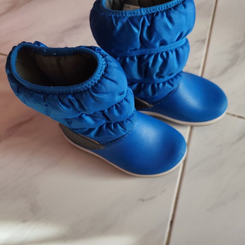 Crocs kids boots like new, blue, size 27-28