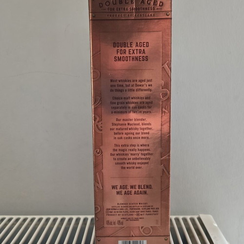 Dewar's 12 Years Blended Scotch Whisky 1L sealed with box