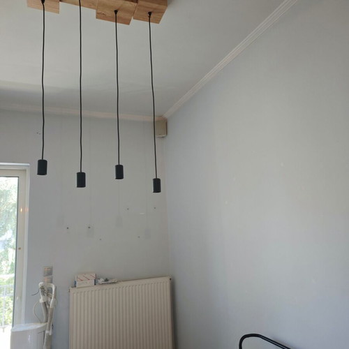 Industrial pendant light used with E27 socket