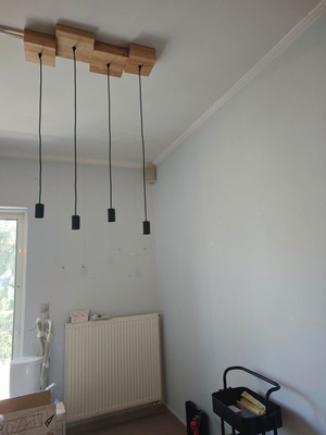 Industrial pendant light used with E27 socket