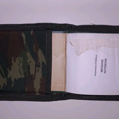 Greek camouflage notebook used