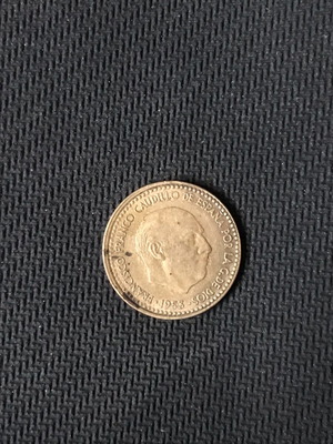 Spain 1 Peseta 1953 used