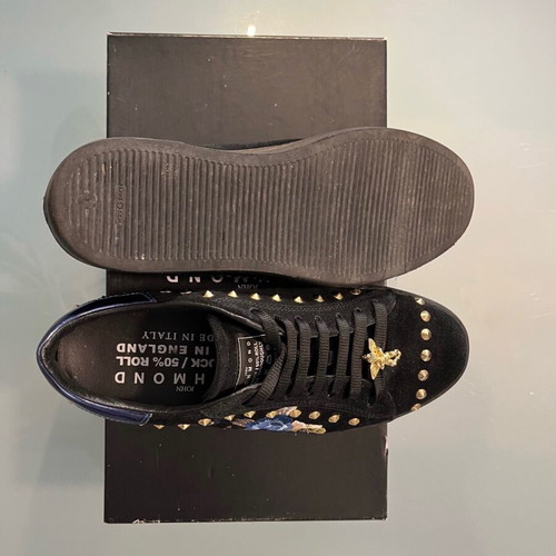 John Richmond Black Leather Shoes like new, size 37