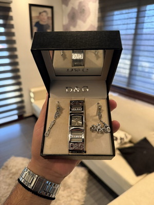 Dolce & Gabbana Women's Watch with Authentic Box, Earrings and Ring like new
