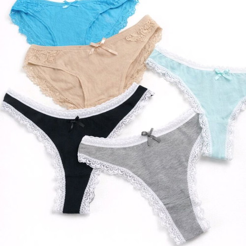 Set of 5 new cotton-rich underwear for S/heavy M size