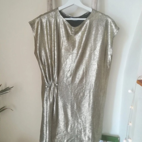 Silver blouse dress Toi&Moi S/M like new