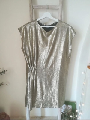 Silver blouse dress Toi&Moi S/M like new