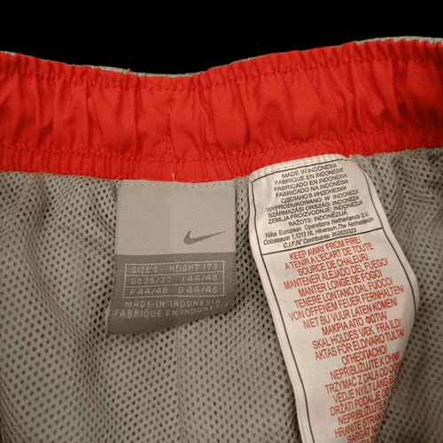 Vintage Nike Tech Track Pants grey with red waist, like new, size S
