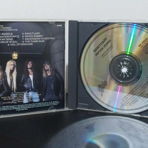 Sanctuary Refuge Denied CD used, metal