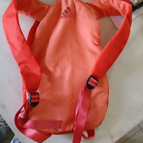 Adidas vintage 2001 backpack like new, coral orange