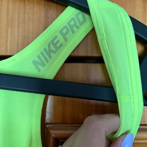 Nike fluo yellow tank top size M lightly used