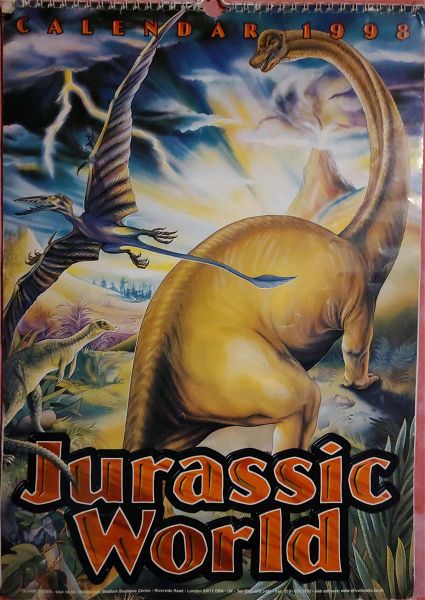  sillektiko imerologio me dinosavrous tou 1998!