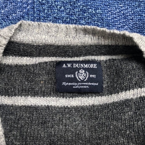 A.W. Dunmore Wool Pullover men's sweater used, size M, gray