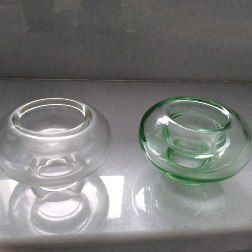 Glass candlesticks new