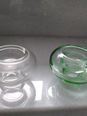 Glass candlesticks new