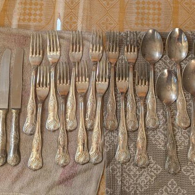 Alfred Pollak silver-plated cutlery set, 45 pieces