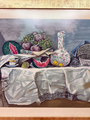 N. Chatzikyriakos Gikas silk screen printing used in frame