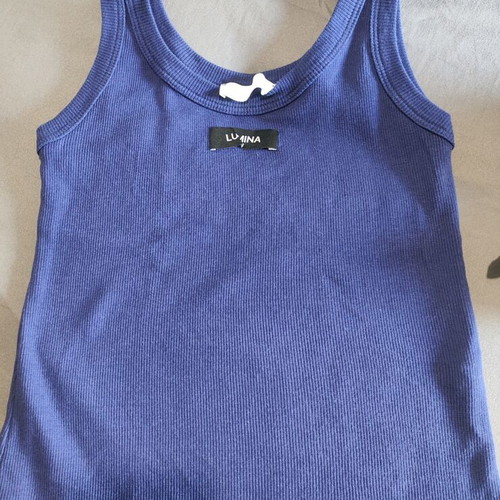 Lumina top M/L blue, new
