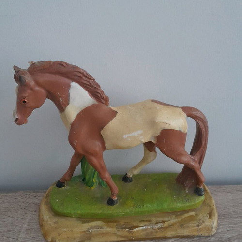 Wax horse used with minor damages