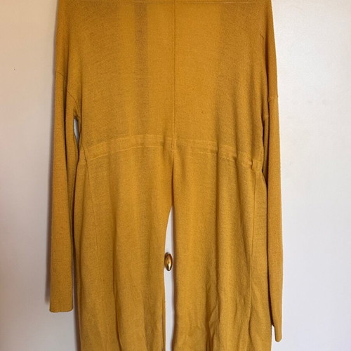 Long cardigan like new, yellow, one size