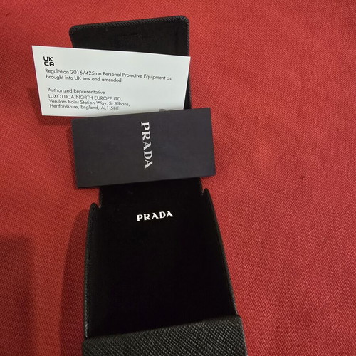 PRADA sunglasses case, black
