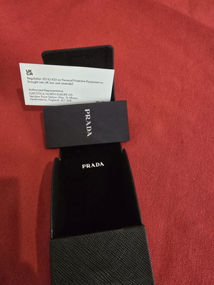PRADA sunglasses case, black