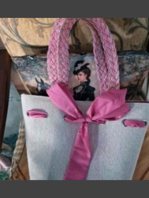 Veta shoulder bags new, gray and pink, set of 2