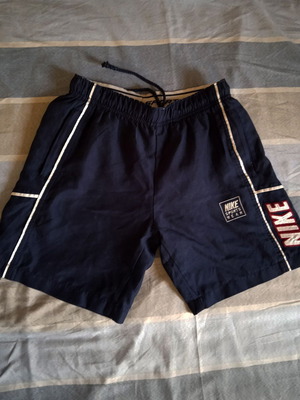 Nike vintage kids' swim shorts, size 10, navy blue