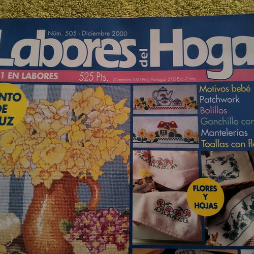 Labores del Hogar magazines used, vintage, set of 2