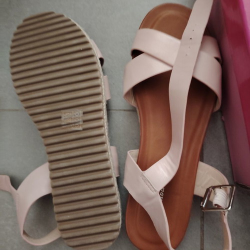 Super Model flatform sandals, size 41, nude pink