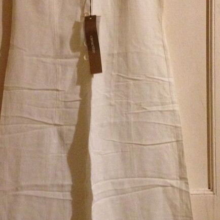 White Caractere dress No44 30% linen new