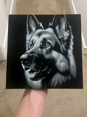 3D Print Art German Shepherd design new